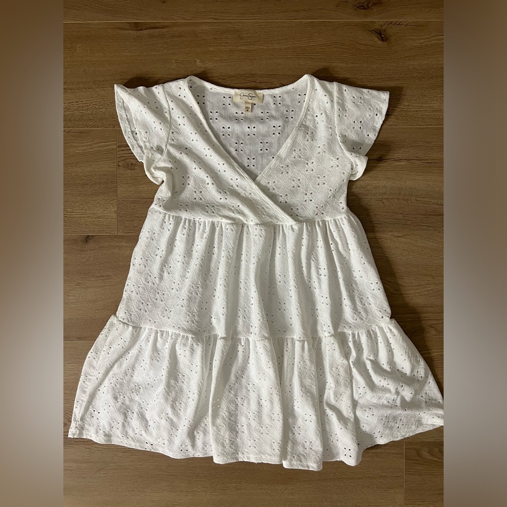 Jessica Simpson Flowy Mini Dress M White